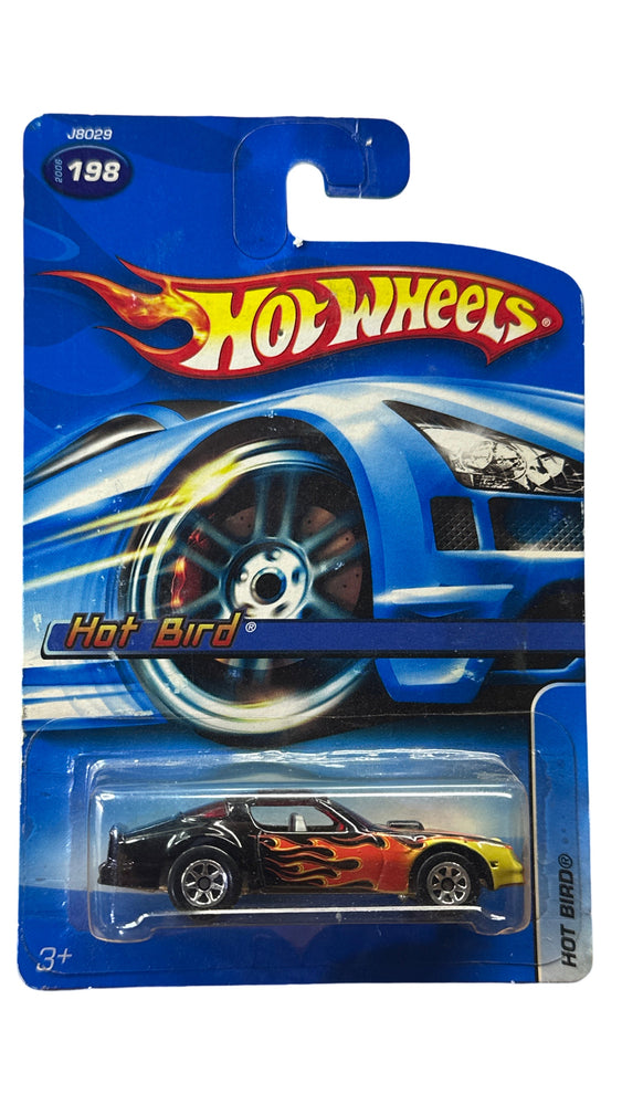 Hot Wheels 2006 Hot Bird Black With Red Flames Collector #198 (Online Order Only)