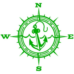 Anchor Car Sticker Adventure Travel Pirate Ship The Compass PVC Laser Stickers Voiture The Window Decoration Vinyl Decal (ONLINE ORDER ONLY)