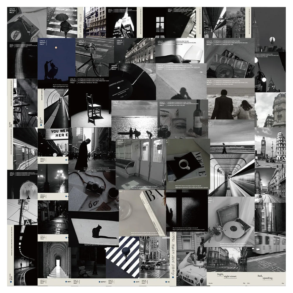 England Style Black White Stickers Decals for Laptop Phone Suitcase Car Wholesale (Online Order Only)