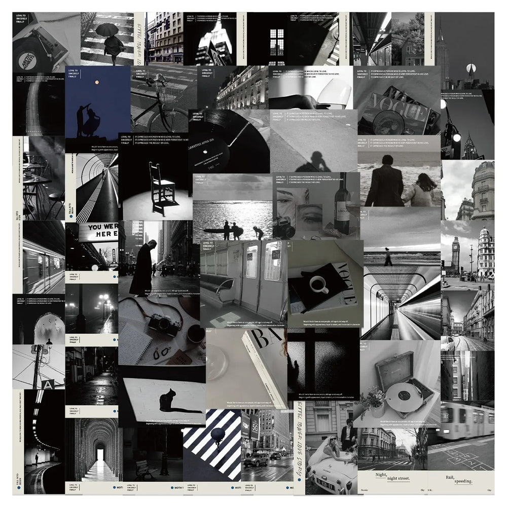 England Style Black White Stickers Decals for Laptop Phone Suitcase Car Wholesale (Online Order Only)