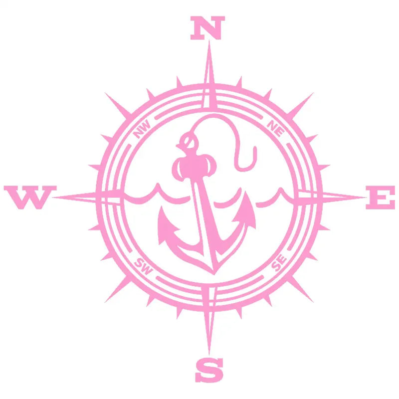 Anchor Car Sticker Adventure Travel Pirate Ship The Compass PVC Laser Stickers Voiture The Window Decoration Vinyl Decal (ONLINE ORDER ONLY)