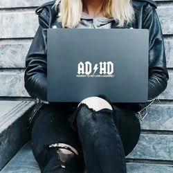 ADHD Highway To Hey Look A Squirrel Car Stickers, Vinyl Decals - For Cars, Trucks, Walls, Laptops, Windows, Motorcycles (ONLINE ORDER ONLY)