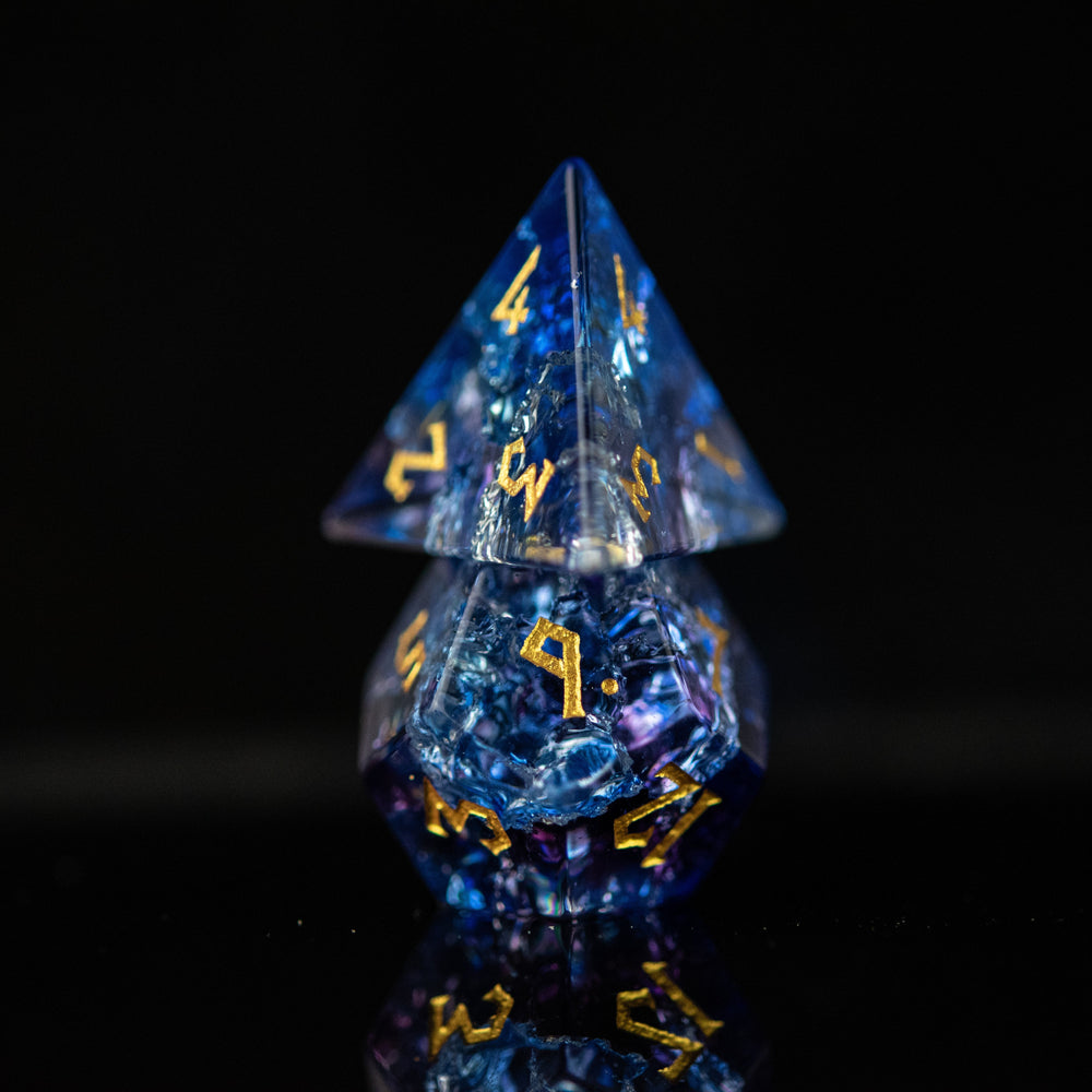 Enchanted Waters Shattered Glass Dice Set (ONLINE ORDER ONLY)