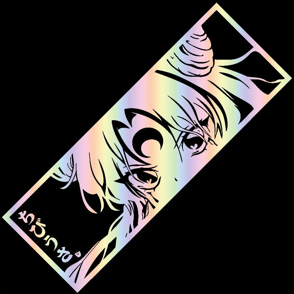 Black Lady | Sailor Moon | Chibiusa Car Sticker Anime PVC Window Decoration Auto Parts Laser Stickers Beautiful Girl Vinyl Decal (ONLINE ORDER ONLY)