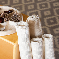 Cotton Work Rug Natural No Fringe, Three varieties (ONLINE ORDER ONLY)