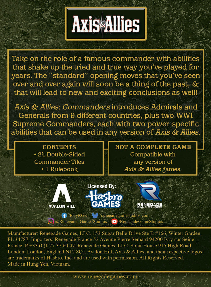 Axis & Allies: Commanders