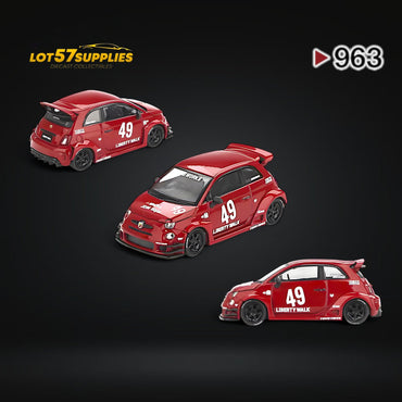 (Pre-Order) Mini-GT LB-WORKS x Abas Works ABARTH 595 Red 1:64 MGT00963 (ONLINE ORDER ONLY)