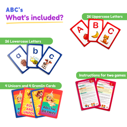 ABC: Learn Uppercase & Lowercase Letters Card Pack - CHOOSE Act (ONLINE ORDER ONLY)