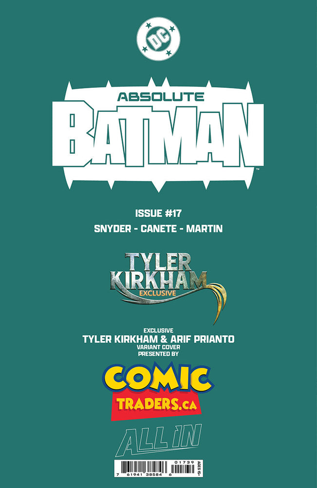 [FOIL] Absolute Batman #17 Tyler Kirkham Exclusive Virgin Var (02/11/2026)(02/18/2026) (ONLINE ORDER ONLY)
