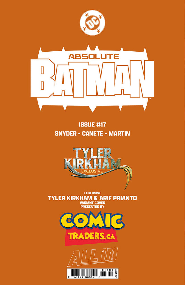 Absolute Batman #17 Tyler Kirkham Exclusive Virgin Var (02/11/2026)(02/18/2026) (ONLINE ORDER ONLY)