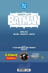 [FOIL] ABSOLUTE BATMAN #24 TYLER KIRKHAM BATTLE DAMAGED PENGUIN EXCLUSIVE VIRGIN VAR (09/23/2026) (ONLINE ORDER ONLY)