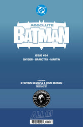 ABSOLUTE BATMAN #24 STEPHEN SEGOVIA EXCLUSIVE VIRGIN VAR (09/23/2026)