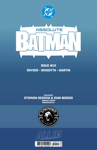ABSOLUTE BATMAN #24 STEPHEN SEGOVIA EXCLUSIVE VAR (09/23/2026)