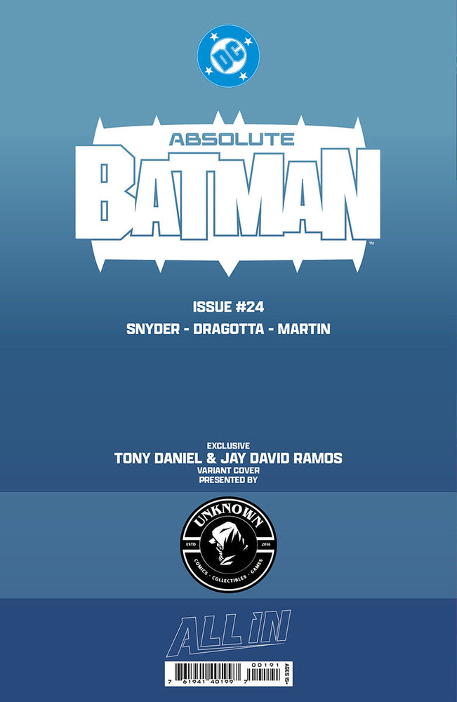 [FOIL] ABSOLUTE BATMAN #24 TONY DANIEL EXCLUSIVE VIRGIN VAR (09/23/2026)