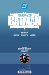 [FOIL] ABSOLUTE BATMAN #25 CONNECTING COVER B STEPHEN SEGOVIA EXCLUSIVE VIRGIN VAR (10/28/2026)