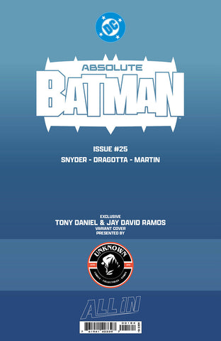 ABSOLUTE BATMAN #25 TONY DANIEL EXCLUSIVE VAR (10/28/2026)