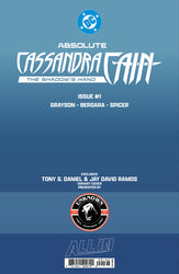 ABSOLUTE CASSANDRA CAIN THE SHADOW'S HAND #1 (ONE SHOT) TONY DANIEL EXCLUSIVE VAR (09/09/2026) (09/16/2026)