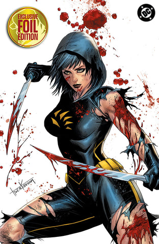 [FOIL] ABSOLUTE CASSANDRA CAIN THE SHADOW'S HAND #1 (ONE SHOT) TYLER KIRKHAM BATTLE DAMAGED EXCLUSIVE VIRGIN VAR (09/09/2026) (09/16/2026)