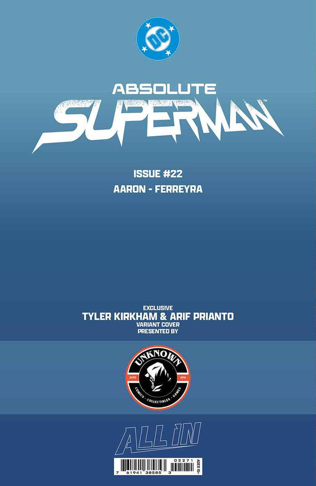 ABSOLUTE SUPERMAN #22 TYLER KIRKHAM BATTLE DAMAGED (08/05/2026)
