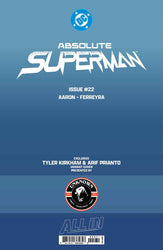 ABSOLUTE SUPERMAN #22 TYLER KIRKHAM BATTLE DAMAGED (08/05/2026)