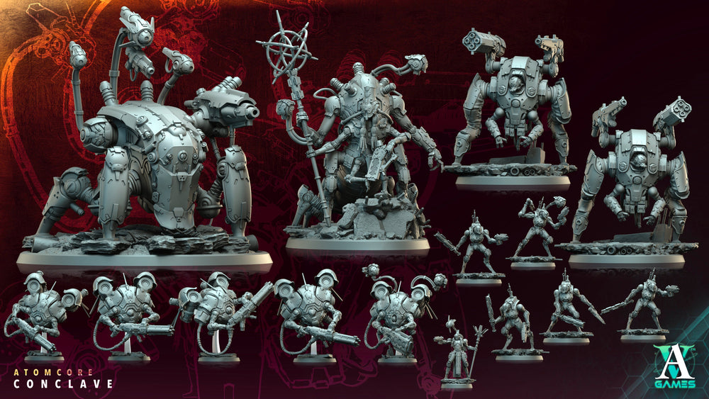 3D Printed Archvillain Games Bishop of the Atomcore Atomcore Conclave 28 32mm D&D (Online Only)