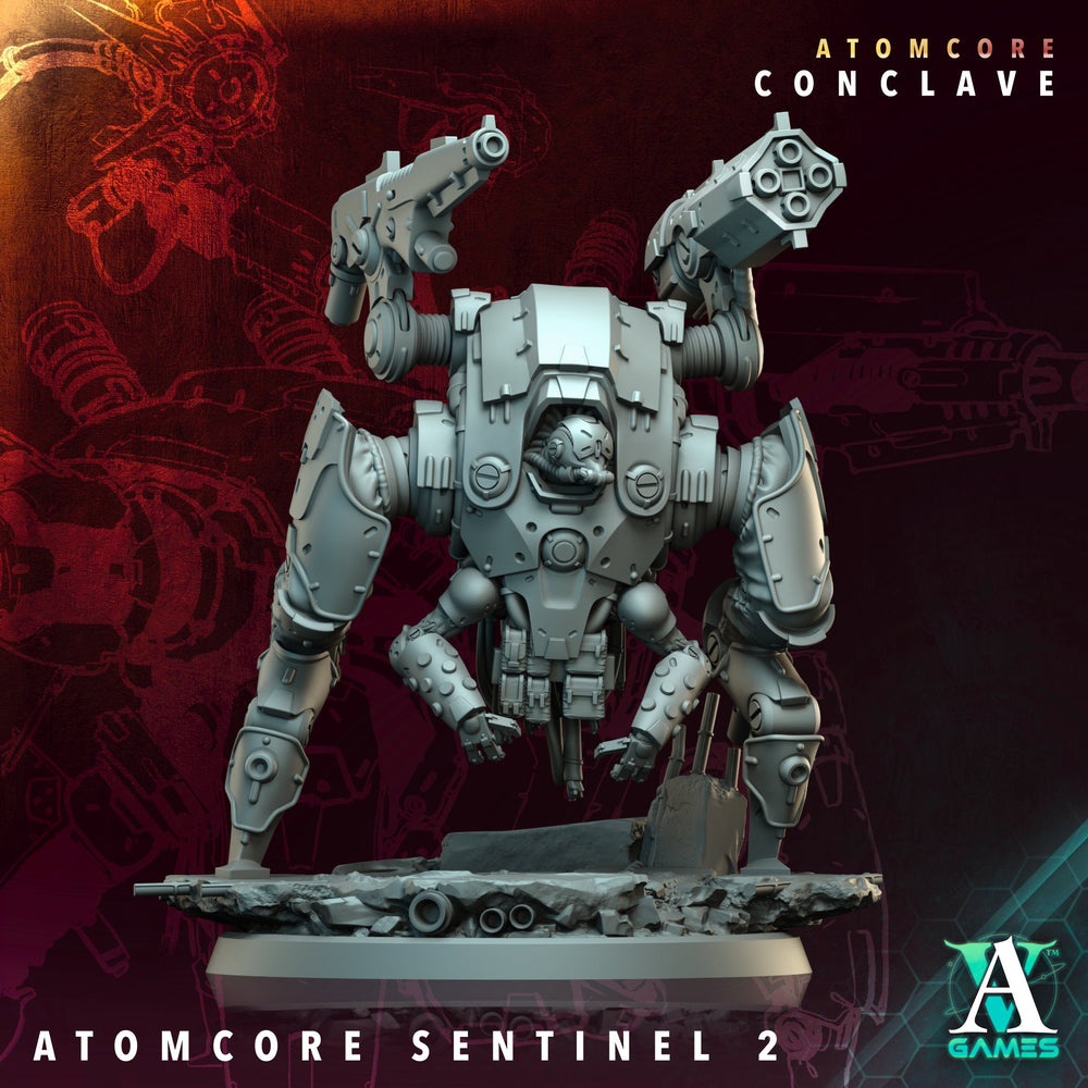 3D Printed Archvillain Games Atomcore Sentinel Atomcore - Conclave 28 32mm D&D (Online Only)
