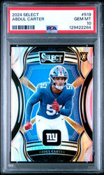 Graded 2024 Panini Select XRC Abdul Carter #519 Rookie RC Football Card PSA 10 Gem Mint (ONLINE ORDER ONLY)