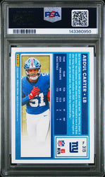Graded 2025 Panini Donruss Abdul Carter #315 Rookie RC Football Card PSA 10 Gem Mint