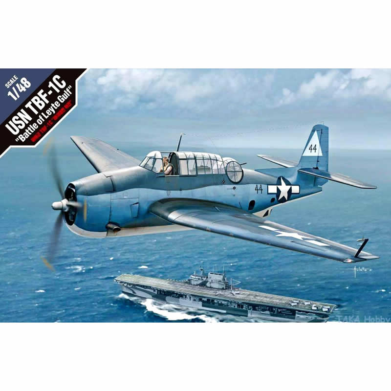ACA12340 TBf-1C Avenger Battle of Leyte Gulf 1/48 Scale Plastic Model Kit (ONLINE ORDER ONLY)