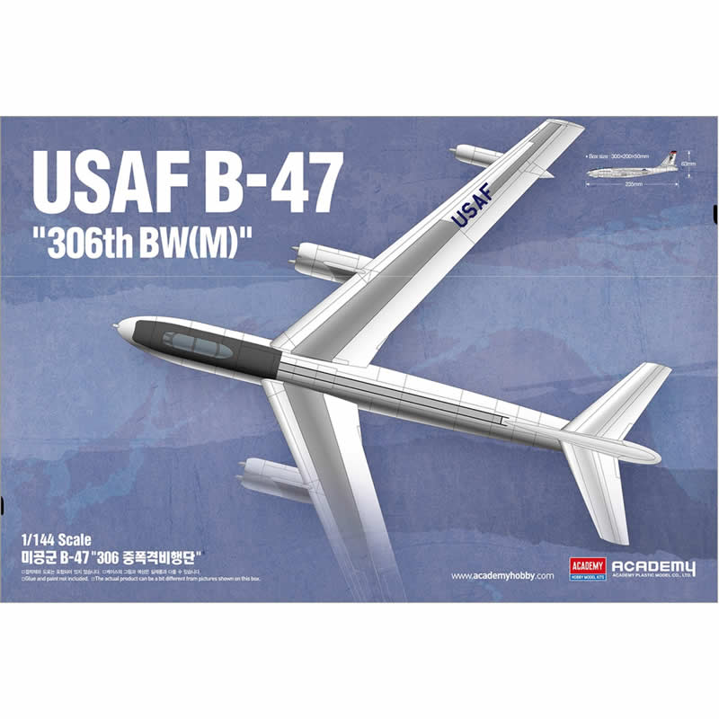 ACA12618 USAF B-47 306 Bomber Wing 1/144 Scale Plastic Model Kit Academy (ONLINE ORDER ONLY)