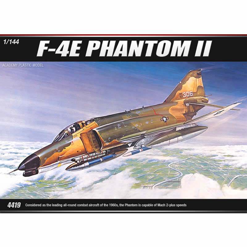ACA4419 F4E Phantom II 1/144 Scale Plastic Model Kit Academy (ONLINE ORDER ONLY)