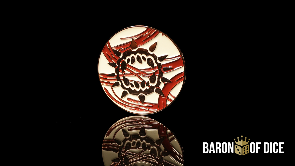 40mm Baron's Coin��� | Carnage | White (ONLINE ORDER ONLY)