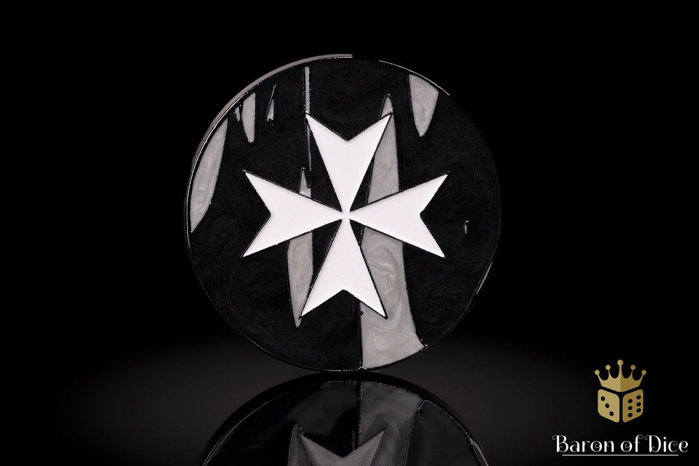 40mm Baron's Coin™ | Knights Templar | Black (ONLINE ORDER ONLY)