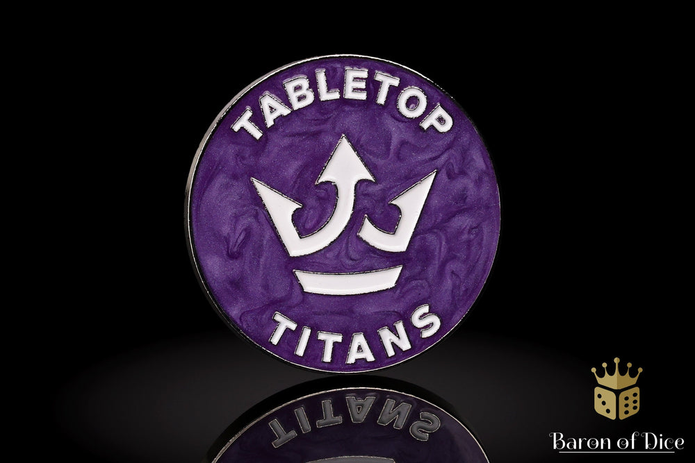 Metal Combat Gauge | Baron Coin��� Compatible | Tabletop Titans | Purple (ONLINE ORDER ONLY)