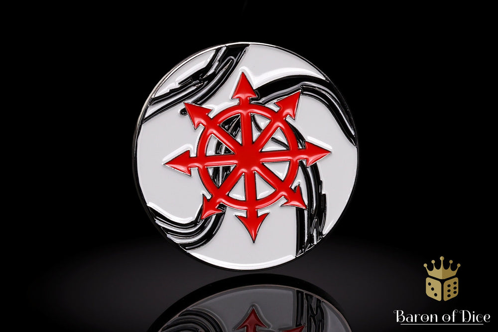 40mm Baron's Coin��� | Chaos Star | Marbled (ONLINE ORDER ONLY)