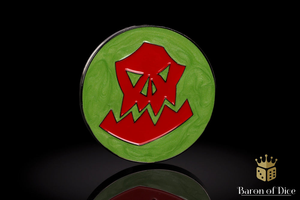 40mm Baron's Coin��� | Orc | Red (ONLINE ORDER ONLY)