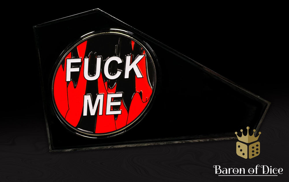 Metal Combat Gauge | Baron Coin��� Compatible | F**k Me | Red (ONLINE ORDER ONLY)