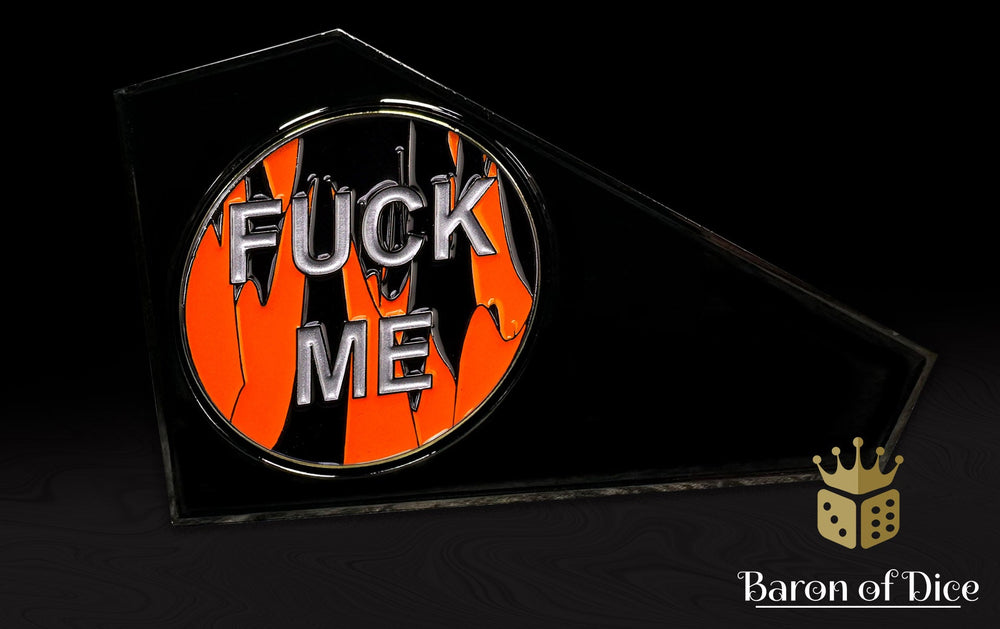 Metal Combat Gauge | Baron Coin��� Compatible | F**k Me | Silver (ONLINE ORDER ONLY)