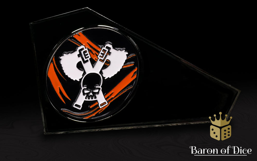 Metal Combat Gauge | Baron Coin��� Compatible | Skull Grinders | Black Lava (ONLINE ORDER ONLY)