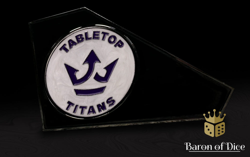 Metal Combat Gauge | Baron Coin��� Compatible | Tabletop Titans | White (ONLINE ORDER ONLY)