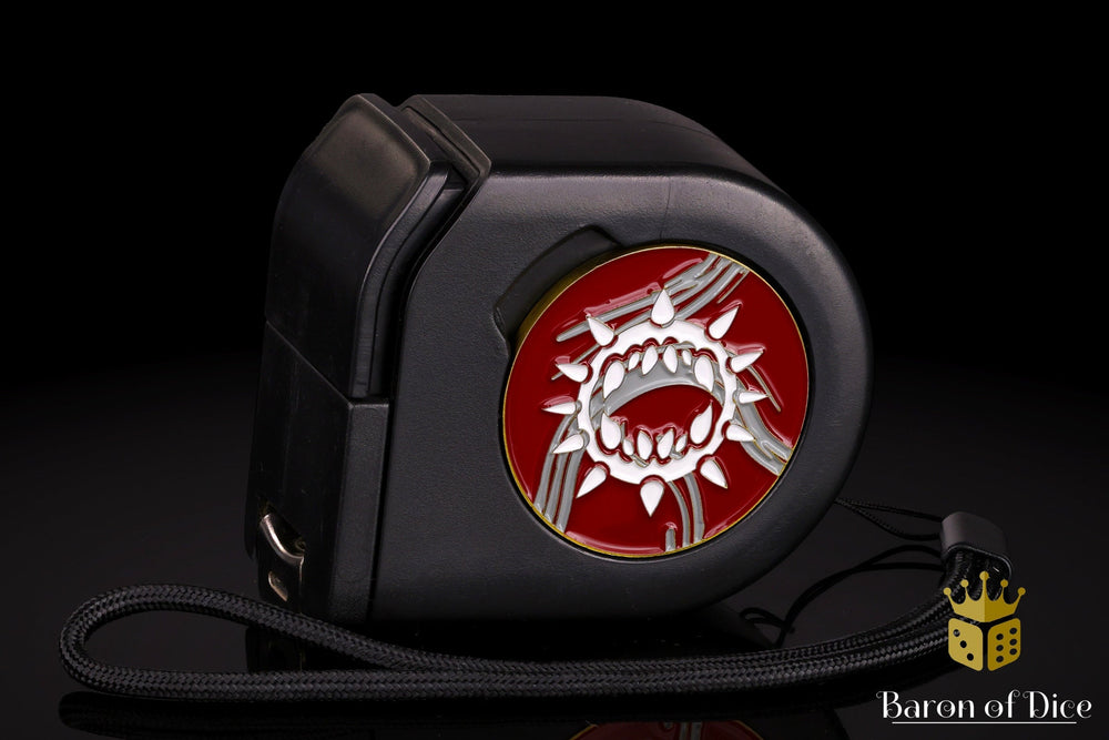 Wargaming Tape Measure | Baron's Coin��� Compatible | Carnage | Red (ONLINE ORDER ONLY)