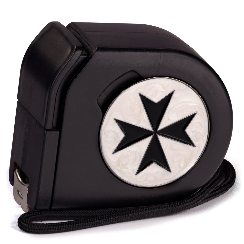 Templar | White | Wargaming Tape Measure | Baron's Coin™ Compatible