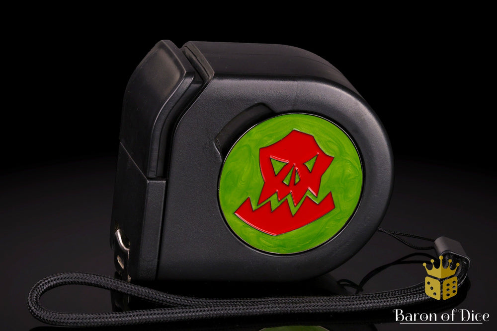 Wargaming Tape Measure | Baron's Coin��� Compatible | Orc | Red (ONLINE ORDER ONLY)