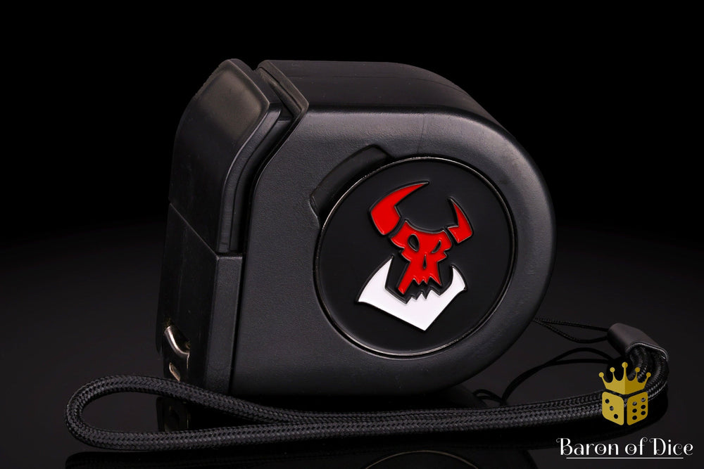 Wargaming Tape Measure | Baron's Coin��� Compatible | Orc | Black (ONLINE ORDER ONLY)