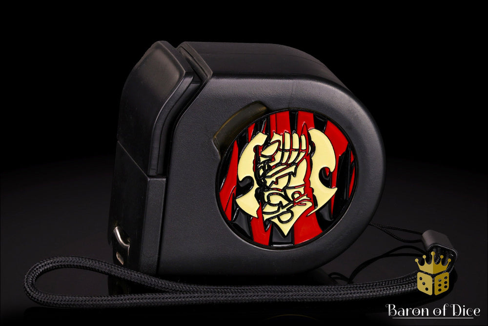Wargaming Tape Measure | Baron's Coin��� Compatible | Warmachine: Khador | Old Umbrey (ONLINE ORDER ONLY)