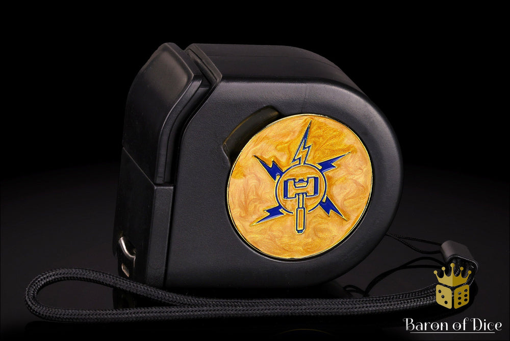 Wargaming Tape Measure | Baron's Coin��� Compatible | Lightning Hammer (ONLINE ORDER ONLY)