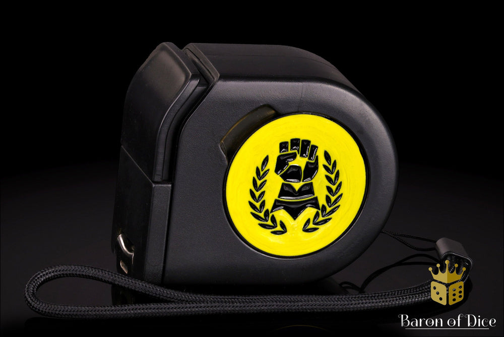 Wargaming Tape Measure | Baron's Coin��� Compatible | Almighty Hands (ONLINE ORDER ONLY)