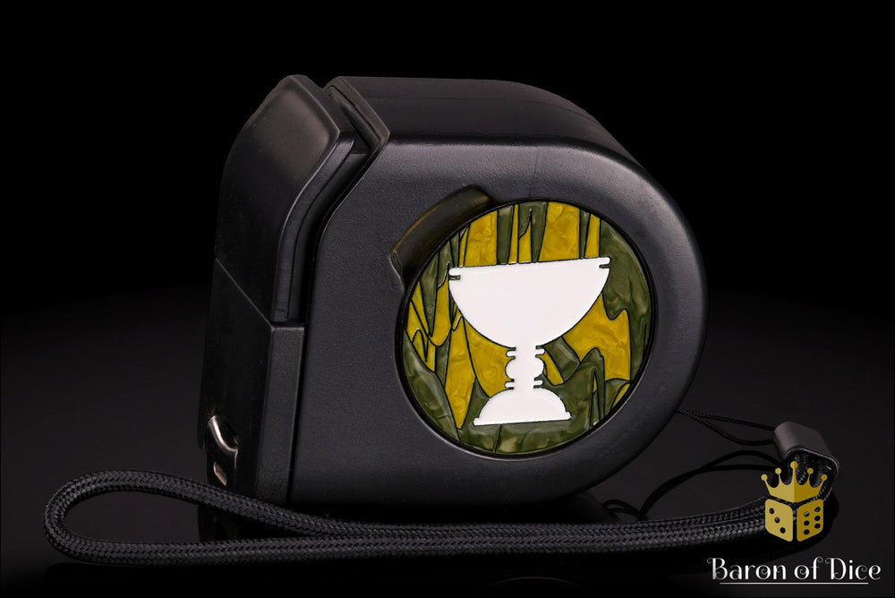 Wargaming Tape Measure | Baron's Coin��� Compatible | Cult of the Black Grail (ONLINE ORDER ONLY)