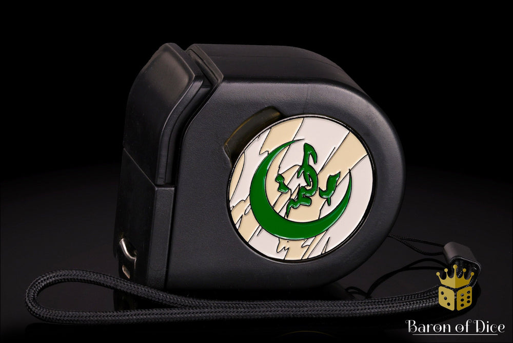 Wargaming Tape Measure | Baron's Coin��� Compatible | Infinity: Haqqislam (ONLINE ORDER ONLY)