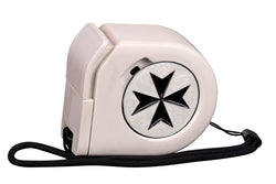 Templar | White | Wargaming Tape Measure | Baron's Coin™ Compatible